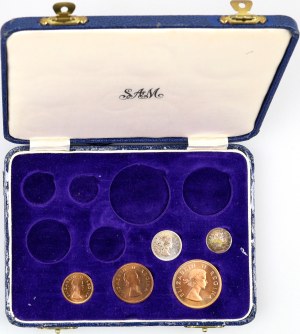 South Africa, Elizabeth II, coin set from 1960, (8 pieces), proof
