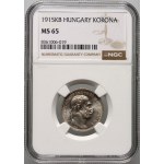 Hungary, Francis Joseph I, corona 1915 KB, Kremnica