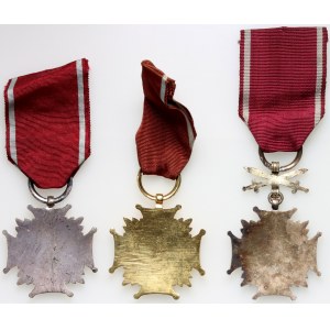 Polska, III RP, Krzyż Zasługi, zestaw, (3 sztuki)