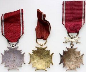 Poland, Third Republic, Cross of Merit, set, (3 pieces)