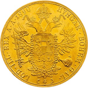 Franz Joseph I., 4 Dukat 1890, Vienna