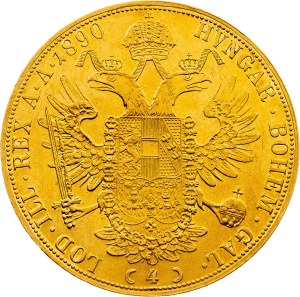 Franz Joseph I., 4 Dukat 1890, Vienna