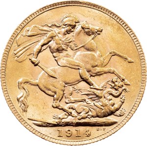 Australia, 1 Sovereign 1914, P, Perth