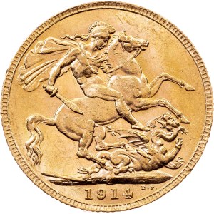 Australia, 1 Sovereign 1914, P, Perth