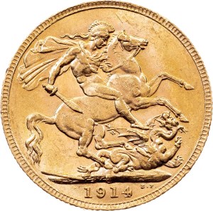 Australia, 1 Sovereign 1914, P, Perth