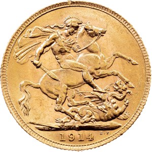 Australia, 1 Sovereign 1914, P, Perth