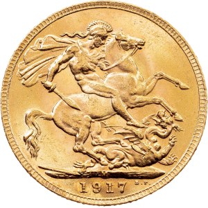 Australia, 1 Sovereign 1917, M, Melbourne