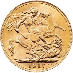 Australia, 1 Sovereign 1917, P, Perth