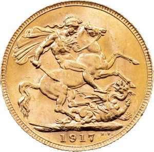Australia, 1 Sovereign 1917, P, Perth