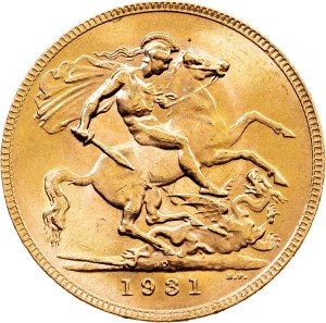 Australia, 1 Sovereign 1931, P, Perth