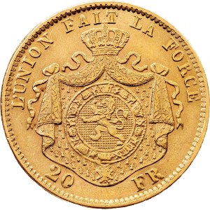 Belgium, 20 Francs 1871, Brussels
