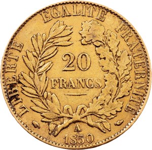 France, 20 Francs 1850, A, Paris