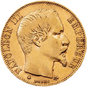 France, 20 Francs 1855, BB, Strasbourg