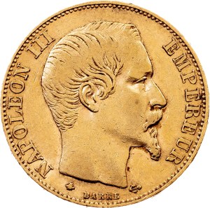 France, 20 Francs 1855, BB, Strasbourg