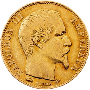 France, 20 Francs 1855, D, Lyon