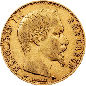 Francúzsko, 20 frankov 1856, A, Paríž