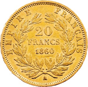 France, 20 Francs 1860, A, Paris