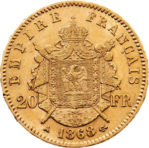 France, 20 Francs 1868, A, Paris
