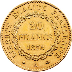 France, 20 Francs 1878, A, Paris