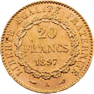 France, 20 Francs 1897, A, Paris