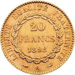 France, 20 Francs 1898, A, Paris