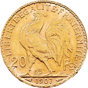 France, 20 Francs 1907, Paris