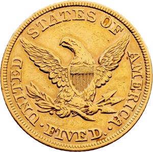 USA, 5 Dollars 1856, Philadelphia