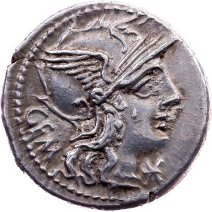 Rome, Republic, Denar 134 BC, Rome, C. Aburius Geminus