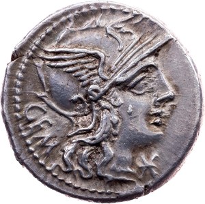 Rome, Republic, Denar 134 BC, Rome, C. Aburius Geminus
