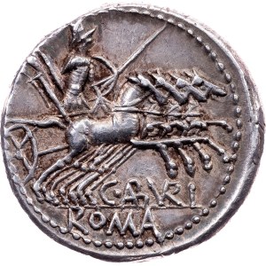 Rome, Republic, Denar 134 BC, Rome, C. Aburius Geminus