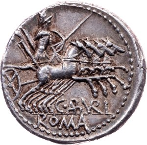 Rome, Republic, Denar 134 BC, Rome, C. Aburius Geminus