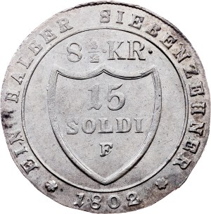 Franz I. (II.), 15 Soldi 1802, F, Hall