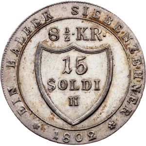 Franz I. (II.), 15 soldi 1802, H, Günzburg