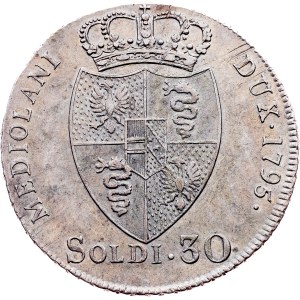 Franz I. (II.), 30 Soldi 1795, Milan