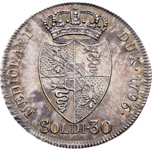 Franz I. (II.), 30 Soldi 1796, Milan