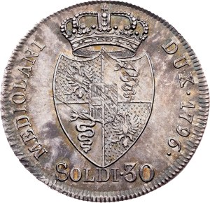 Franz I. (II.), 30 Soldi 1796, Milan
