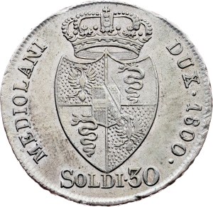 Franz I. (II.), 30 Soldi 1800, Milan