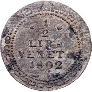 Franz I. (II.), 1/2 lira 1802, Venezia