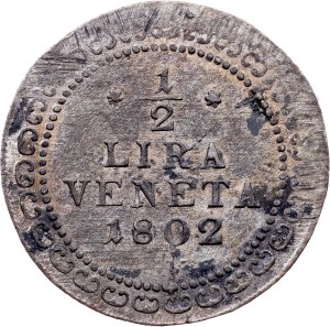 Franz I. (II.), 1/2 lira 1802, Venezia
