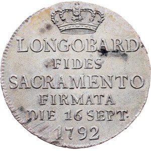 Franz I. (II.), 1 Lira 1792
