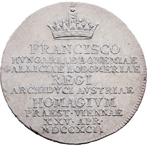 Franz I. (II.), Jeton 1792