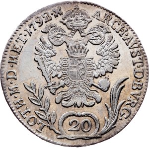 Franz I. (II.), 20 Kreuzer 1792, B, Kremnitz
