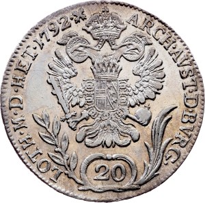 Franz I. (II.), 20 Kreuzer 1792, B, Kremnitz