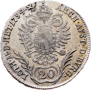 Franz I. (II.), 20 Kreuzer 1794, E, Karlsburg