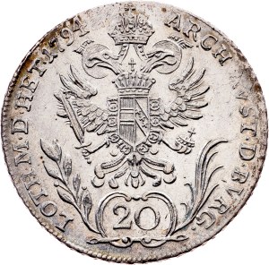 Franz I. (II.), 20 Kreuzer 1794, F, Hall