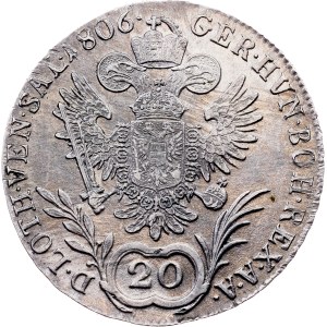 Franz I. (II.), 20 Kreuzer 1806, C, Prague