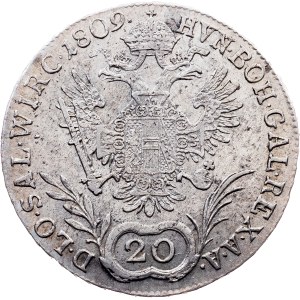 Franz I. (II.), 20 Kreuzer 1809, A, Vienna