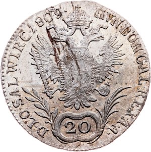Franz I. (II.), 20 Kreuzer 1809, E, Karlsburg