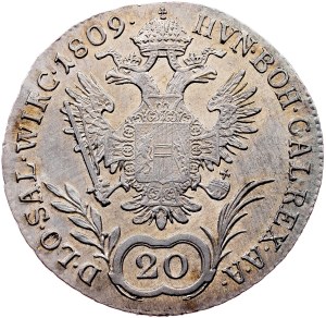 Franz I. (II.), 20 Kreuzer 1809, C, Prague