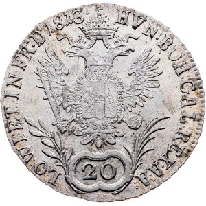 Franz I. (II.), 20 Kreuzer 1813, E, Karlsburg